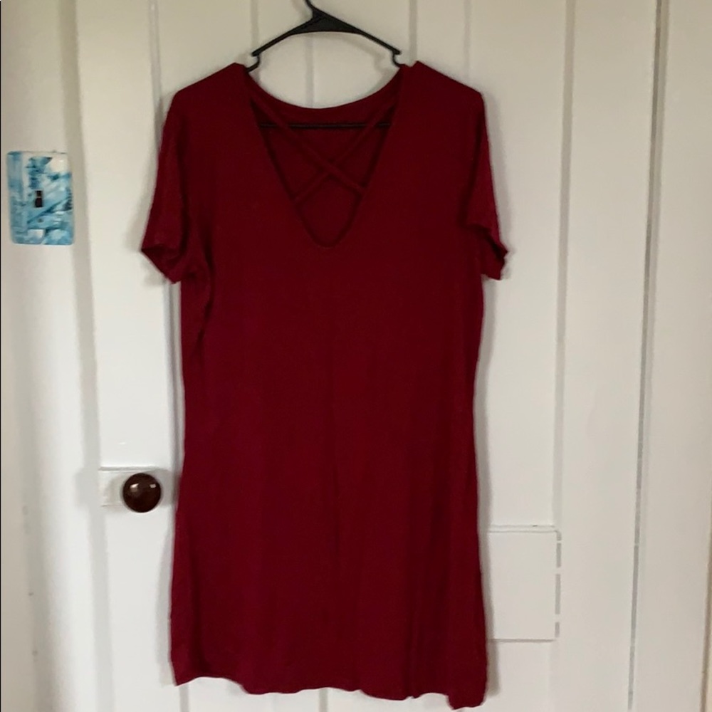 Cross Front Mini Dress